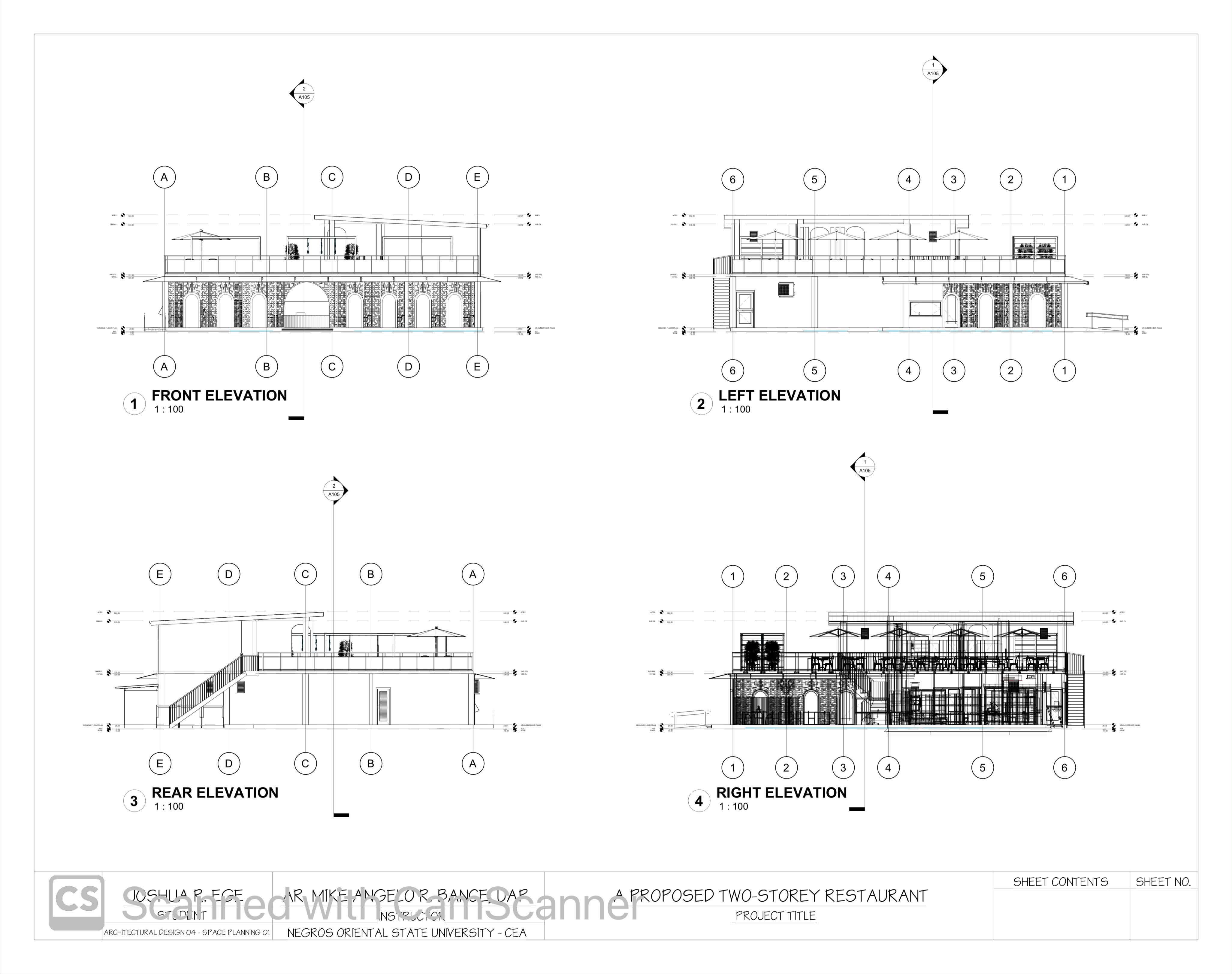 Elevations — Restaurant